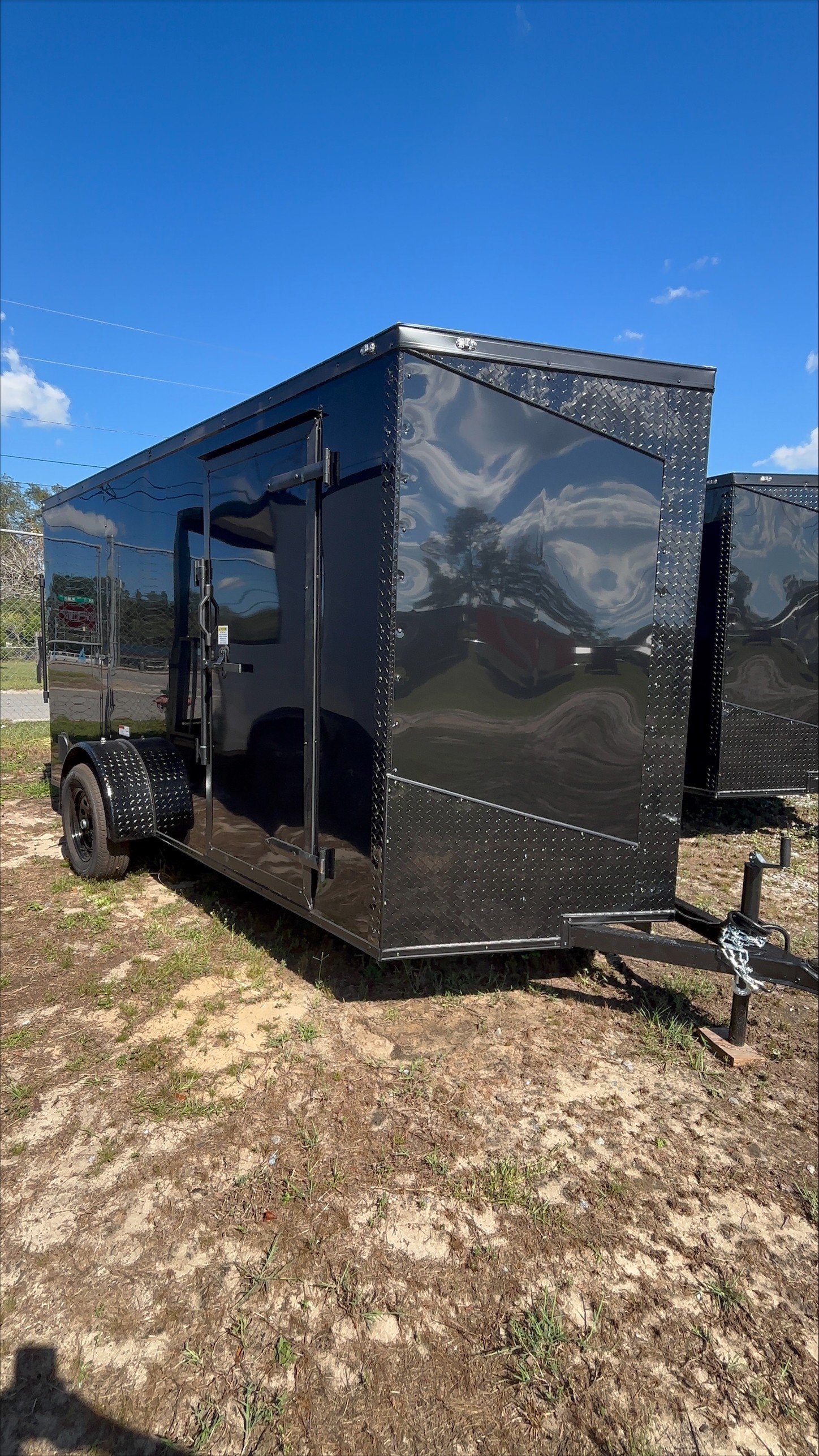 6x12 SA Blackout Enclosed Trailer